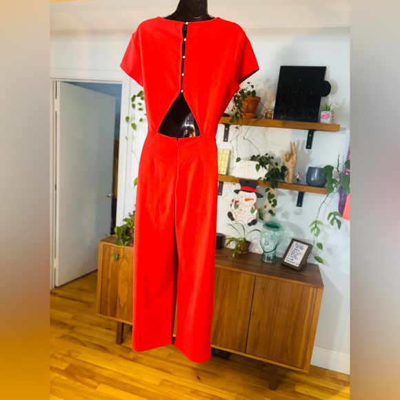 Dynamite-Red Openback Jumpsuit - Picture 6 of 8